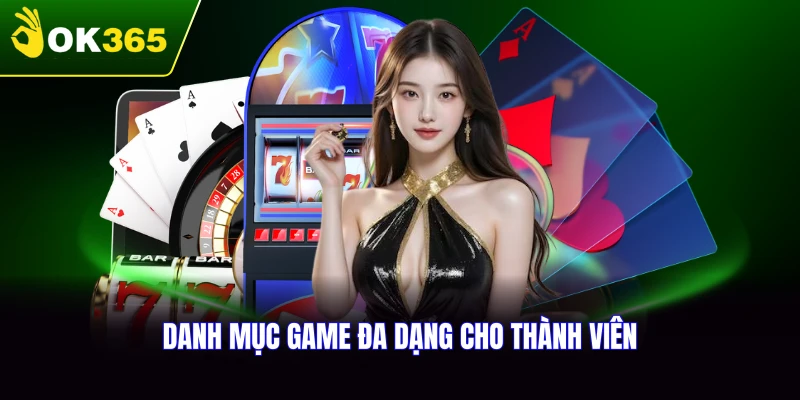 Danh mục game phong phú tại sảnh AE dành cho thành viên